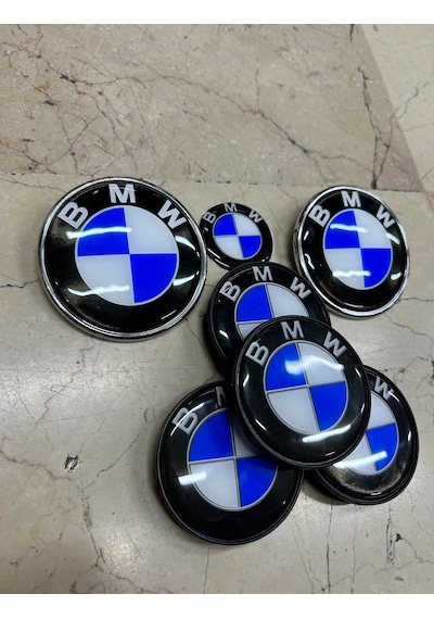Bmw 5 Serisi E34 E39 E60 F10  Tip Kaput Bagaj Jant Ve Direksiyon Logo Seti 0