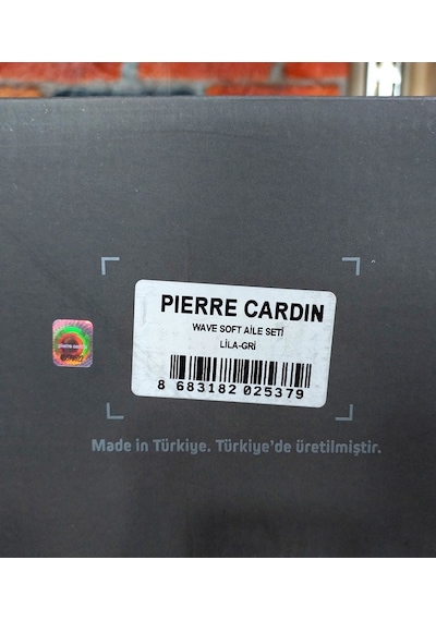 Pierre Cardin 6 Parça Jakarlı Aile Bornoz Seti-wave Soft Lila Gri Açık Gri - Lila