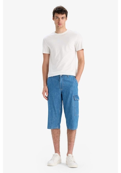 DeFacto %100 Pamuk Hafif Kumaş Regular Fit Jean Uzun Bermuda Şort F4223AX25SMNM39 DeFacto %100 Pamuk Hafif Kumaş Regular Fit Jean Uzun Bermuda Şort F4223AX25SMNM39