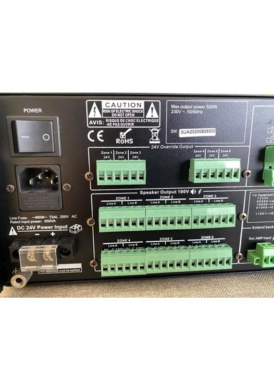 Cmx Evac-500Rt Acil Anons Sistemi Yönlendirici Amplifikatör 500W