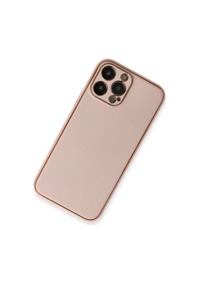 Flzdgnkr Newface İphone 13 Pro Kılıf Coco Deri Silikon Kapak - Pembe