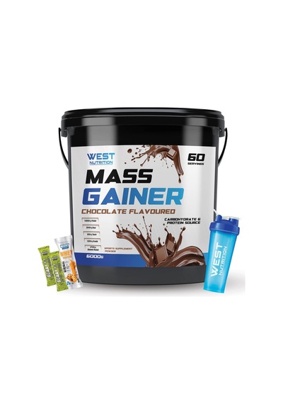 West Nutrition Mass Gainer Karbonhidrat Tozu 6000 Gr - 60 Servis + Hediye