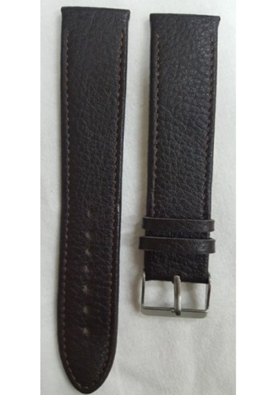 Kahve Floter Deri Saat Kordonu Kayışı 22 Mm