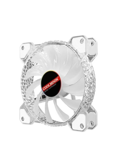 Coolmoon 12cm Rgb P Kasa Fanı Kristal Elmas Yüzey - 6pin Soğutucu Fan Kontrolcü Olmadan Çalışmaz