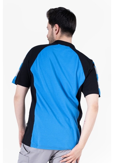 Polo Yaka T-shirt Mavi - Siyah