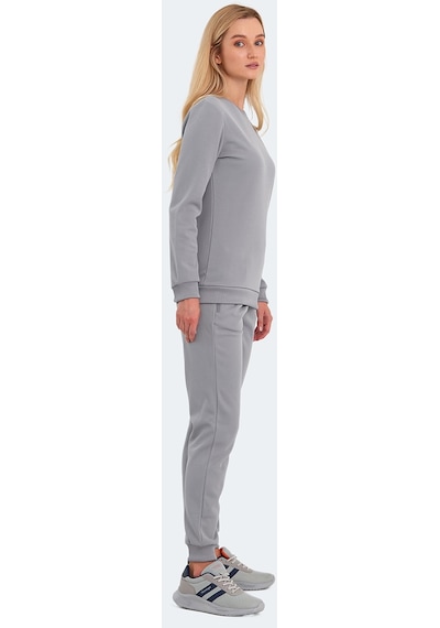 Slazenger OLINDA Kadın Cepli Gri Eşofman Takımı