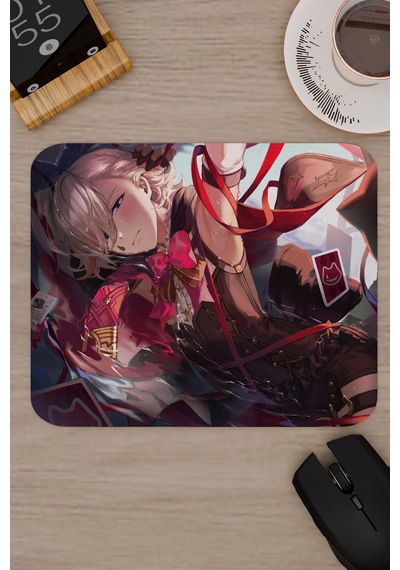 Lyney Genshin Impact Anime Gacha V4 - 22x18 Gaming Mouse Pad Fare Altlığı