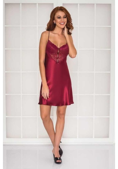 Pierre Cardin 2li Saten Kısa Gecelik Sabahlık 4300 001