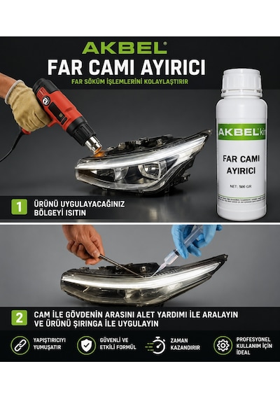 Akbel Far Cam Ayırıcı 500 G