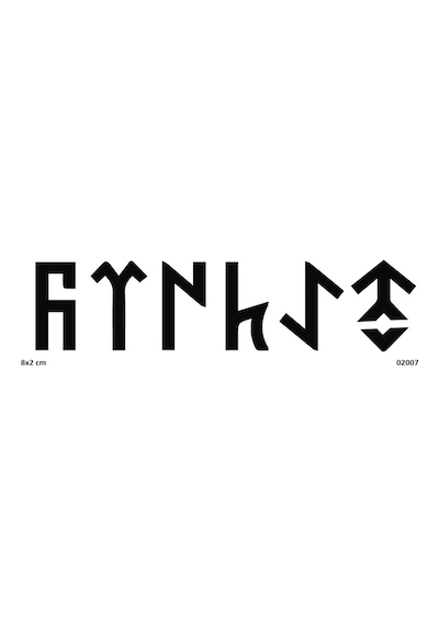 Airbrush Tattoo Göktürkçe Atatürk Yapışkanlı Stencil Süsleme Ve Boyama Kalıbı