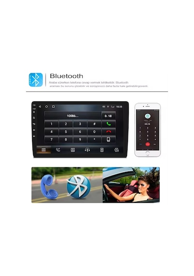 Reidan 10"inç Oto Araç Hd Ekran Carplay Dokunmatik Radyo Teyp Multimedya