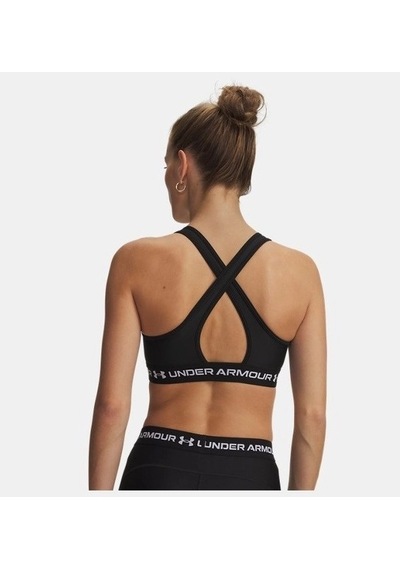 Under Armour Crossback Mid Kadın Bra Atlet 1361034-011 Siyah