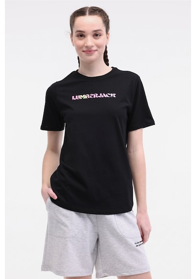 Lumberjack Wl Venus 11md1052 5fx Siyah Kadın Kısa Kol T-shirt 000000000102014963 SIYAH