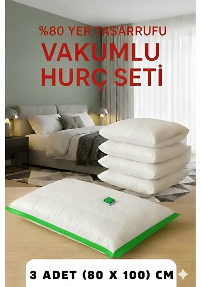3 Adet 80x100 Cm Seç&al Vakumlu Hurç-vakumlu Poset-yorgan Hurcu Seti Belirtilmemiş Lacivert Tr Diğer