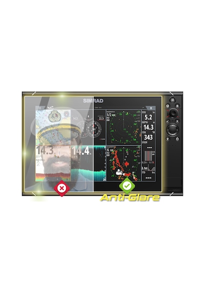 Simrad Nss12 Evo3s 12 Inch Chartplotter Fishfinder - Anti-glare Yansıma Önleyici Mat Ekran Koruyucu
