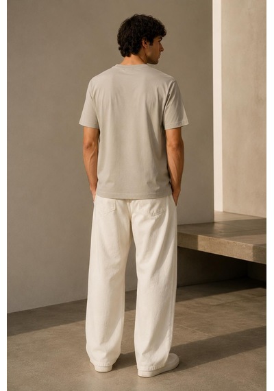 Alexandergardı Baskılı T-shirt Bej