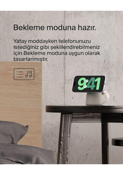 Belkin Boostcharge Pro 2'si 1 Arada Kablosuz Şarj İstasyonu Diğer