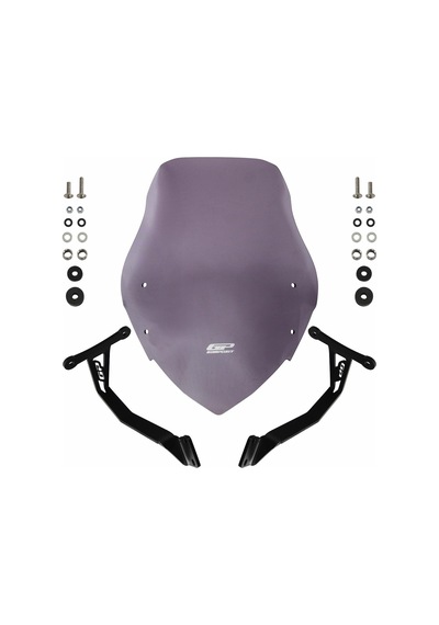 GP Kompozit Honda CB125F 2023-2024 Uyumlu Ön Cam Füme 48 cm
