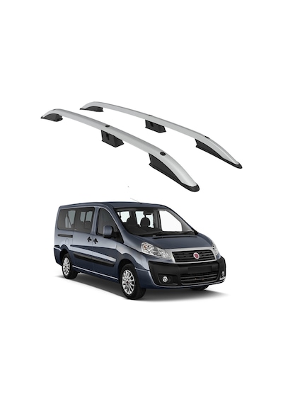 Fıat Scudo Mk2 2006-2016 / Kısa Şasi Turtle Crown Tavan Çıtası Gri