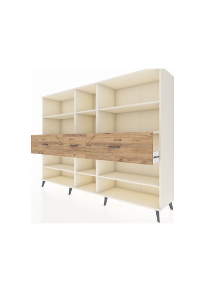 Hyperion Dolap 9 Raflı 3 Çekmeceli 220x44x163 Aytaşı-aytaşı/çam Aytası/atlas Çam - Aytası Hyperion Dolap 9 Raflı 3 Çekmeceli 220x44x163 Aytaşı-aytaşı/çam Aytası/atlas Çam - Aytası