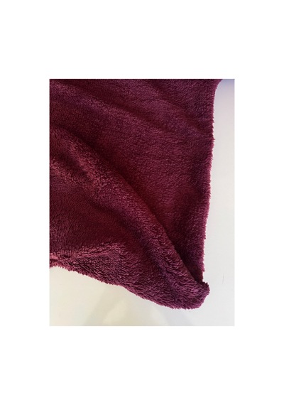 Welsoft Peluş Kumaş Çift Taraflı Yumuşak 180 Cm En -6002 Bordo