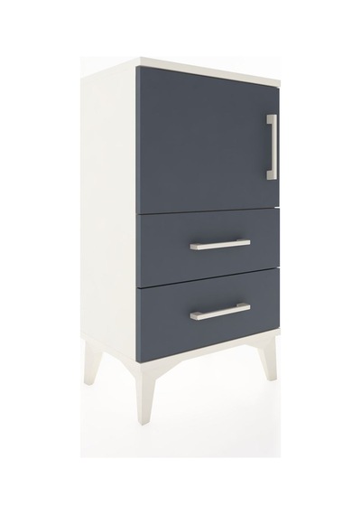 Arges Komodin 2 Raflı Tek Çekmeceli Tek Kapaklı 44x30x80 Ayta... Aytaşı
