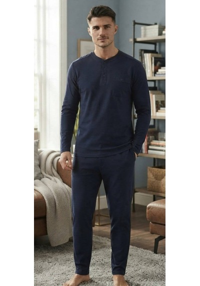 Erse %100 Pamuk Selanik Örme Uzun Kol Erkek Pijama Takımı Kışlık - 9097526090081 Lacivert Erse %100 Pamuk Selanik Örme Uzun Kol Erkek Pijama Takımı Kışlık - 9097526090081 Lacivert