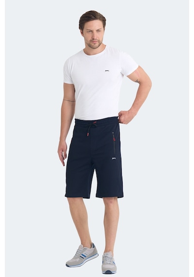 Slazenger Osaku 2 Li Set Erkek Şort Lacivert - Koyu Gri