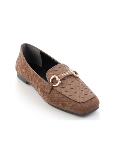 Bambi Kahve Kadın Loafer Ayakkabı K01641023071 Kahve