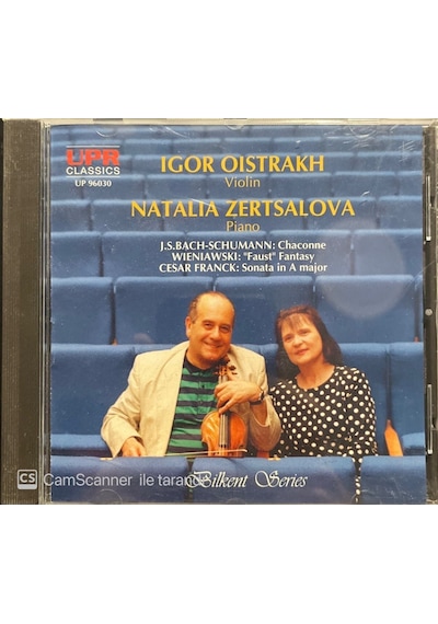 Igor Oistrakh Violin Natalia Zertsalova Piano Classic Cd