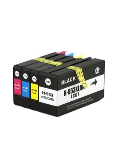 Photo Print HP Officejet Pro 8715 Uyumlu Kartuş Seti 4 Renk HP 95