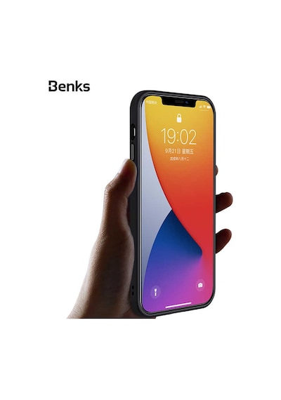Benks Apple Uyumlu iPhone 12 Mini Kılıf Arkası Mat Buzlu Benks Hybrid Kapak ZORE-218641