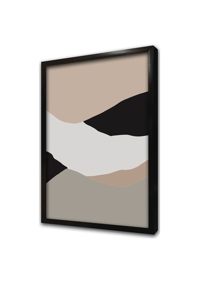 Minimalist Soyut Üçlü Çerçeveli Mdf Tablo Seti-173769