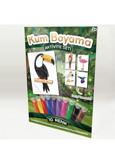 Tukan Kuşu Kum Boyama Aktivite Seti
