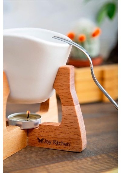 Joy Kitchen Ahşap Standlı Fondü Seti Beyaz Renk Diğer