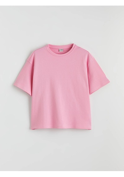 LC Waikiki Lcw Kids Pembe Bisiklet Yaka Kız Çocuk Tişört Ve Eşofman Altı