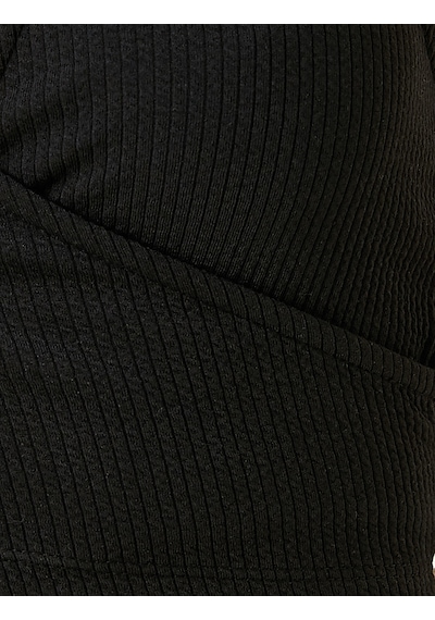 Koton Büstiyer Halter Yaka Pencere Detaylı Siyah 2sal30283ık Siyah