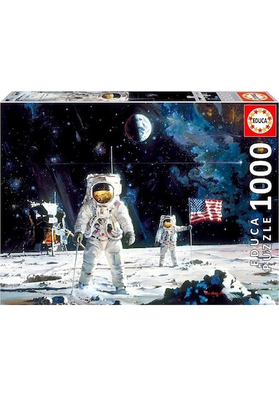 Educa First Man On The Moon 1000 Parça Puzzle  No.18459