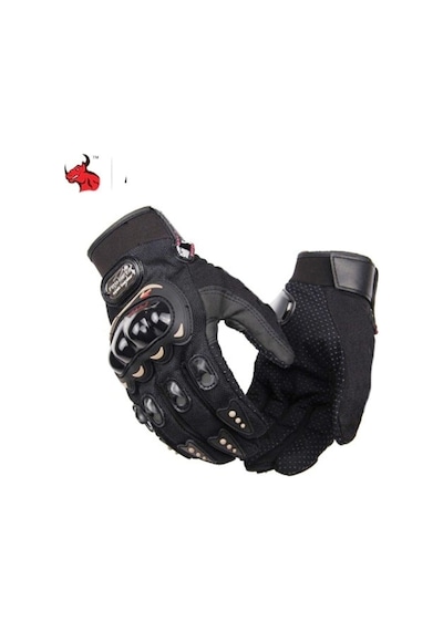 Probiker Unisex Siyah Korumalı Motosiklet Eldiveni