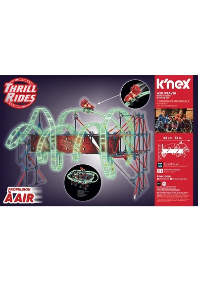K'Nex Web Weaver Roller Coaster Set Motorlu Hız Treni