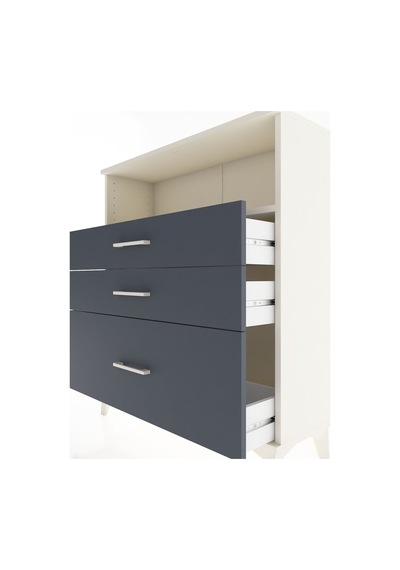 Arges Şifonyer Tek Raflı 3 Çekmeceli 88x30x106 Aytaşı-antrasit Aytaşı