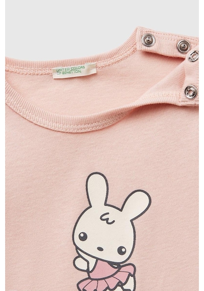 United Colors Of Benetton Kız Bebek T Shirt A.pembe 3ı9wa1062-1423 Pembe