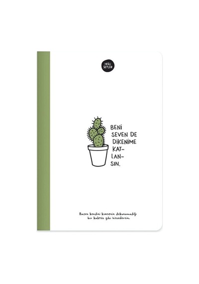 Keskin Color Sert Kap.ciltili Defter Hisli Şeyler 14x20 64 Yp Çizgili Beni Seven Dikenime Katlansın Çok Renkli