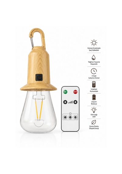 Powerdex Pd-572 Solar Şarjlı Kamp Feneri Uzaktan Kumandalı Led Kamp Lambası Askılı Taşınabilir Işık Diğer