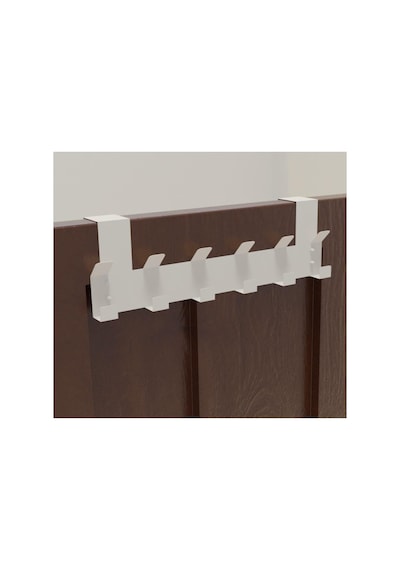 Metal Amerikan Kapı Arkası Beyaz Vidalı Askılık Organizer Askılığı Ve Banyo Kapı Arkası Vidalı
