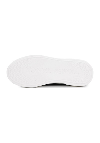 Tamer Tanca Erkek Hakiki Deri Siyah Sneakers & Spor Ayakkabı 04 268 Erk Ayk Y25 Sıyah Dr/orgu Siyah