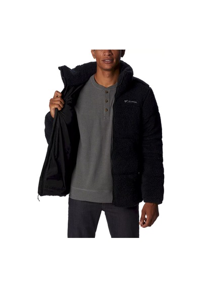Columbia Puffect Sherpa Jacket Erkek Tüylü Mont Siyah Siyah