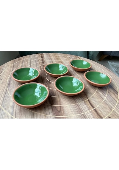 Athstore Sosluk Reçellik Çerezlik Lokumluk Kase 6 Lı Set Yeşil