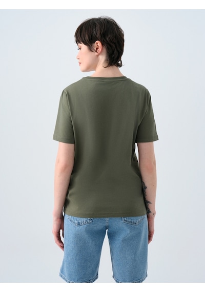 Regular Fit Kadın Tshirt K.kol Haki