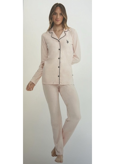 U.S. Polo Assn. Polo 2 Parça Boydan Patlı Pembe Set 11000 Pembe